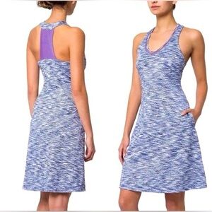 MPG Monserrat Travel Athleisure‎ Racerback Dress Women's Medium Purple/Gray
